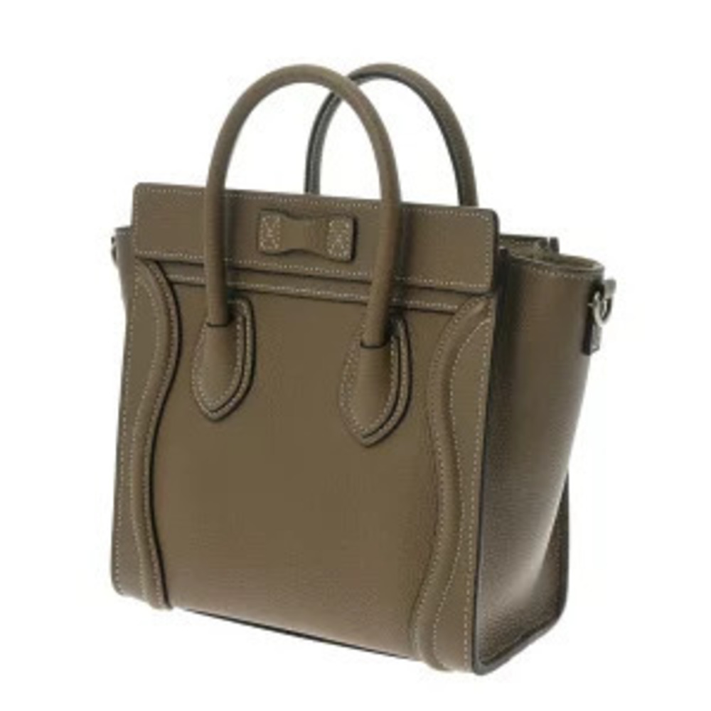 Celine Calf Bag Handbag Drummed Leather Luggage